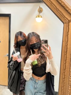 mirror
matcha
friends
korean fashion Best Friends For Life, Best Friends Aesthetic, Easy Trendy Outfits, Girl Inspiration, Friend Poses, Friend Outfits, Friend Photoshoot