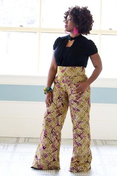 Check out this item in my Etsy shop https://www.etsy.com/listing/668954444/ankara-pants-palazzo-pants-african-print Ankara Pants, African Pants, African Print Pants, Pants Boho, Boho Pants, High Waist Pants, African Print Fabric, Puff Sleeve Dresses, Print Pants