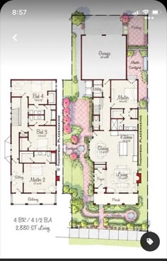 two story house plans with courtyard and garage