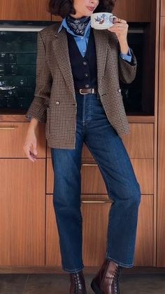 Mode Style Anglais, Outfit Chic, Autumn Outfit, Business Casual Outfits, Looks Style, Mode Inspiration