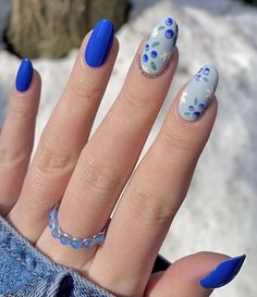 45 Fruit Nails That Are Fun and Fabulous for Spring & Summer! Blueberry Nails Art, Blue Spring Nail Ideas, Blue Nails Inspiration, Blueberry Nails, Nail Ideas Blue, Fruity Nails, Nail Designs Blue, Spring Nails Blue, Nail Art Blue