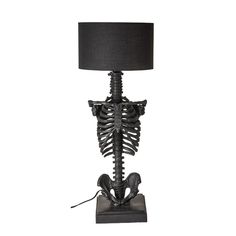 29 Black Skeleton Lamp - Magick Magick.com Skeleton Table, Skeleton Lamp, Lamp With Black Shade, Lamp Standing, Black Skeleton, Human Skeleton, House Accessories, The Skeleton, Candle Wax Melts