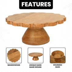 an image of wooden furniture features