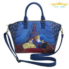 Loungefly Disney Beauty And The Beast Staircase Satchel Bag New Brand New & 100% Authentic With Tags Shipping In A Box Size: Mini / Approx. (9" W X 10" H X 4" D) This Satchel Bag From Beauty And The Beast Is Perfect For Carrying All Of Your Favorite Books, Or Some Of Your Enchanted Friends! It Features A Beautiful Scene Depicting Belle And The Beast Dress Their Very Best, Bowing To Each Other At The Top Of A Grand Staircase, With The Back Highlighting The Beast's Rose. Comes With A Removable Cro Belle And The Beast, Beauty And Beast, Lilo Et Stitch, Loungefly Bag, Disney Handbags, Disney Bag, Disney Beauty And The Beast, Loungefly Disney, Star Wars Collection