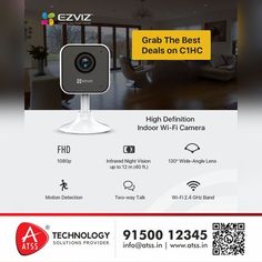 an advertisement for a home security camera