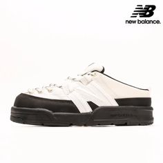 New Balance CRV Mule V2 Shoes 'Beige Black' SD3205IB2 New Balance Mule, White Skate Shoes With Rubber Sole For Outdoor, Beige Closed Toe Outdoor Sneakers, Flat Heel Slip-on Sneakers With Rubber Sole For Streetwear, Cream Slip-on Sneakers For Streetwear, Sporty Closed Toe Sneakers For Streetwear, Slip-on Walking Shoes With Contrast Sole For Streetwear, White Flat Heel Slip-on Sneakers For Streetwear, Sporty Streetwear Sneakers With Closed Toe