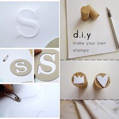 some type of crafting supplies are being used to make letters and numbers for crafts