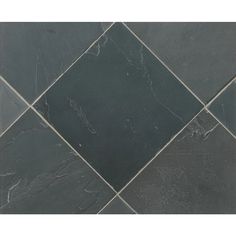 a black and grey tiled floor with some white lines on the bottom half of it