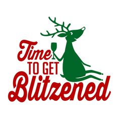 time to get bitzned reindeer decal