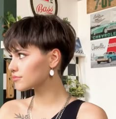 Tomboy Hairstyles With Bangs, Unstyled Pixie Haircut, Short Pixie Haircuts For Straight Hair, Pixie Hairstyles 2023 Trends, Low Maintenance Pixie Haircut For Thick Hair, 80s Pixie Haircut, Pixie Hairstyles Straight Hair, Short Boyish Haircut, Super Short Straight Hair