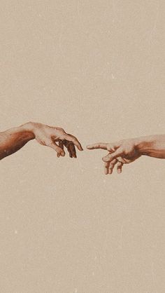 two hands reaching out to touch each other