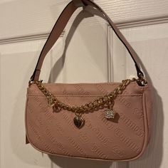 Bnwt Juicy Couture Not Your Babe Shoulder Bag With Bag Charms In Dusty Pink Fast Next Day Shipping Smoke And Pet Free Tj Max, Dusty Pink Color, Juicy Couture Purse, Juicy Couture Handbags, Fancy Bags, Juicy Couture Bags, Couture Bags, Bag Charms, Couture Fashion