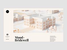 an architectural brochure for mood - bridwel