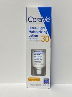 CeraVe Moisturizing Lotion SPF 30| Sunscreen and Face Moisturizer Oil Free 1.7oz. Pack 1 Cerave Moisturizer Sunscreen, Cerave Moisturising Lotion, Travel Size Cerave, Cerave Am Facial Moisturizing Lotion, Cerave Ultra-light Moisturizing Lotion Spf 30, Cerave Moisturizing Lotion, Moisturizing Lotion, Moisturizing Lotions, Skin Care Moisturizer