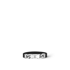 LOUIS VUITTON® - Monogram Tied Up Bracelet - Black Bracelet Luxury, Silver Jewelry Fashion, Louis Vuitton Official, Buckle Shoes, Bracelet Black, Bracelet Collection, Fashion Jewelry Necklaces, Tie And Pocket Square, Small Leather Goods