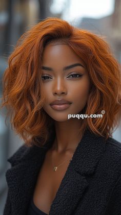 Rich and Radiant: Auburn Hair Color for Every Skin Tone - Puqqu Auburn Curly Hair Black Women, Copper Bob Black Women, Brown Shades Of Hair, Fall Color Hair Ideas For Black Women, Asian Women Hairstyles, Mixed Race Women, Auburn Bob, Auburn Hair Color, Hair Color For Brown Skin