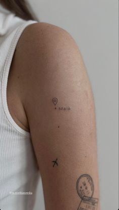 a woman's arm with a tattoo on it that says, i love you