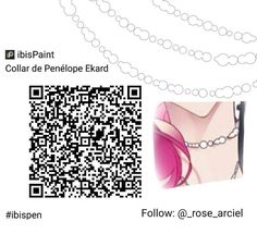 a qr code is attached to a necklace