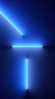 an abstract blue background with light coming from the top and bottom part of the wall