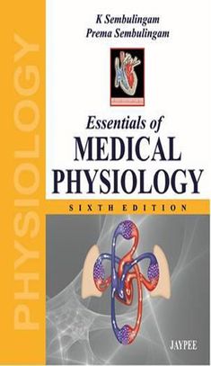 the book cover for essentials of medical physiolgy