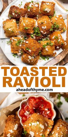 toasted ravioli is an easy appetizer that's ready in less than 30 minutes