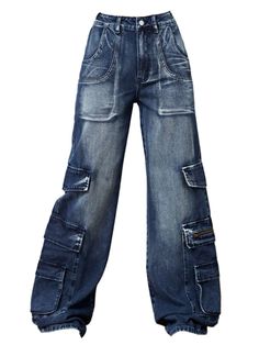 Flap Pocket Cargo Jeans, Pants Png, Summer Swag Outfits, Madison Beer Outfits, Outfit Png, Denim Projects, Denim Cargo Pants, Jeans Cargo, Beautiful Costumes