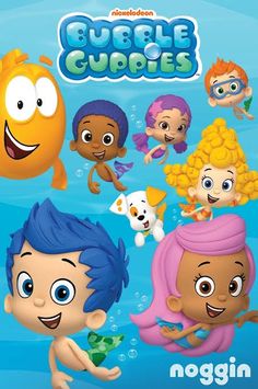 bubble babies and other cartoon characters in the water