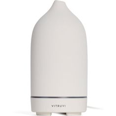 a white diffuser with the word virtuv on it's side