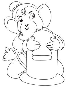 an image of a cartoon character holding a pot