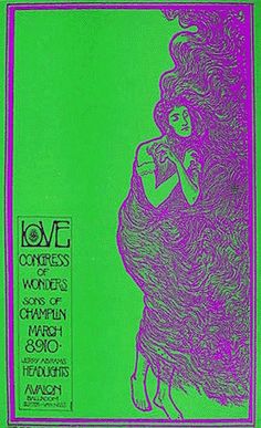 an advertisement for the love concert, with a woman holding a cup in her hand