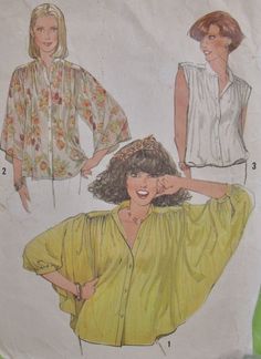 two women's blouses, one in yellow and the other in white