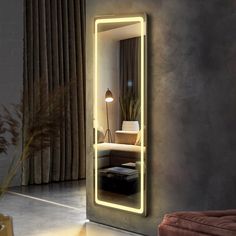 Wall Mounted Light Up Makeup Mirror Framed Full Length Mirror, Frameless Mirror, Led Dress, Hanging Wall Mirror, Dressing Mirror, Length Mirror