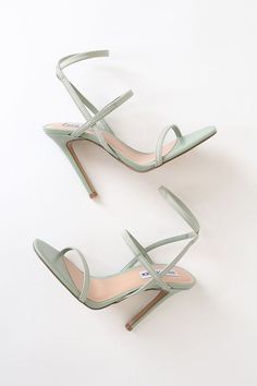 Mint High Heels, Hak Tinggi, Trendy Heels, Cute Shoes Heels, Shoes Heels Classy, Heels Classy, Fancy Shoes