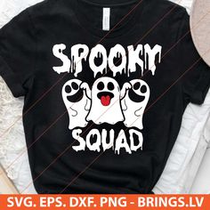 spooky squad halloween svg cut file