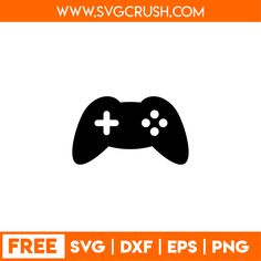 a video game controller with the text free svg dxf eps png