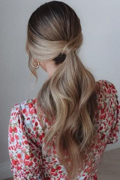 Wedding Ponytail, Low Ponytail Hairstyles, Simple Wedding Hairstyles, Hairstyles Wedding, Low Ponytail, Bridal Hair And Makeup, Formal Hairstyles, Hairstyles Ideas