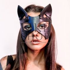 Маска кошки Cat Mask Elate кожаная Goth Masquerade, Cyberpunk Cat Mask, Steampunk Catwoman, Leather Cat Mask, Costume Cat Design Eye Mask, Cat Design Eye Mask For Cosplay, Head Harness, Masquerade Eye Mask With Cat Design, Leather Mask