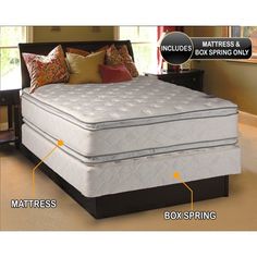 an image of a mattress and box spring