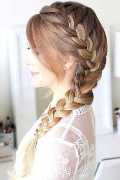 Trenza francesa de raiz Side French Braid, New Braided Hairstyles, Side French Braids, French Braid Hairstyles, Braided Cornrow Hairstyles, Back To School Hairstyles, Braided Hairstyles Updo, Cornrow Hairstyles, African Braids Hairstyles