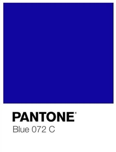 the pantone blue color is shown