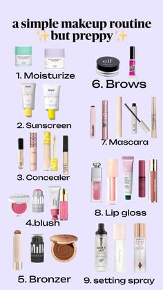 Milk Makeup Blush, Makeup Routine Guide, Glossier Lip, Preppy Makeup, Makeup Order, Glossier Lip Gloss, Simple Makeup Tips, Makeup Bag Essentials, Skin Care And Makeup