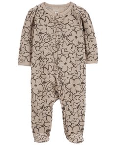 Baby Floral 2-Way Thermal Sleep & Play - Carter's | Carter's Small Boy Clothes, Cute Pregnancy Pictures, Baby Pjs, Designer Baby Clothes, Activewear Sets, Carters Baby, Cool Graphic Tees, Toddler Boy Outfits