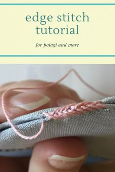 the cover of an instruction book on how to make edge stitchs for purses and more