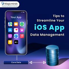 a cell phone with the text tips to streamline your ics app data management