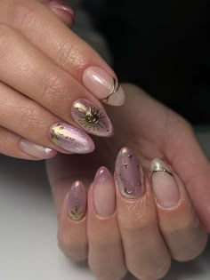 Pink Vintage Nails, Nails January, January 2024 Nails, Cheetah Print Nails, Hippie Nails, Simple Gel Nails, Classy Acrylic Nails