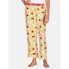 Comfy, cozy sleep style is all yours with these Winnie the Pooh Pajama Pants. Just dreamy and crafted in a super-plush, ultra-soft velour, these fun print sleep pants offer pull-on ease, a loose, relaxed fit and side pockets for the win! Ideal for any fan of 100 Acre Woods, or just for those who love feeling comfy and looking cute at bedtime. Size: S.  Color: Brown.  Gender: female.  Age Group: adult. Plush Pajama Pants, Cotton Pajama Shorts, Stylish Loungewear, Cozy Sleep, Cotton Pajamas Women, Love Feeling, Sleep Pants, Disney Ladies, Cotton Pyjamas