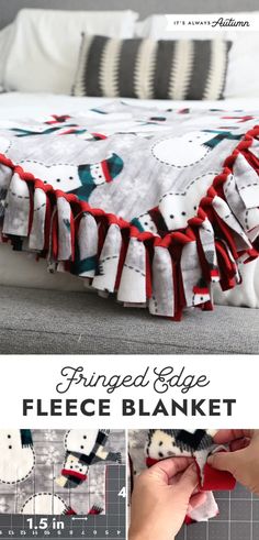 this is an easy to sew project for beginners using fleece and fabric