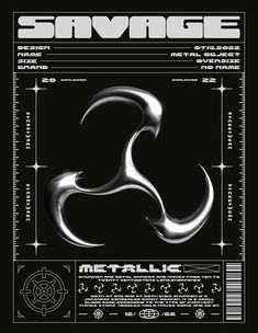 the poster for savge's metalic album