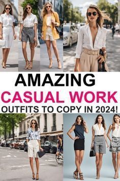 Office Outfits Women Summer, Summer Office Attire Women, Easy Office Outfits, Office Outfit Ideas For Women, Summer Office Attire, Trendy Office Outfits, Office Outfit Ideas, Cute Office Outfits