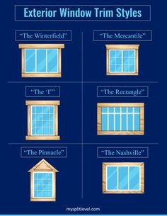 the different types of windows and their names